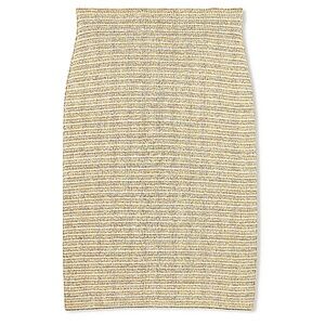 Stripe Metallic Tweed Pencil Skirt St. John Collection